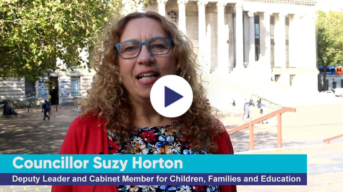 Introduction video clip by Suzy Horton - Cabinet Member for Children, Families and Education