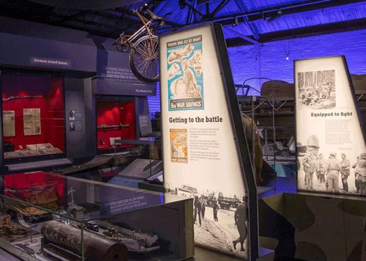 Exhibits inside the D-Day Story museum